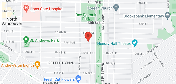 map of 528 E 11TH STREET